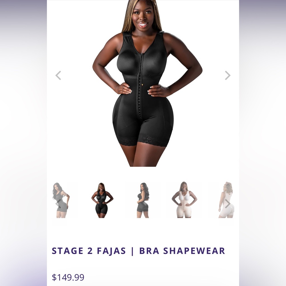 Snatched Body Stage 2 Fajas/ Bra Shapewear